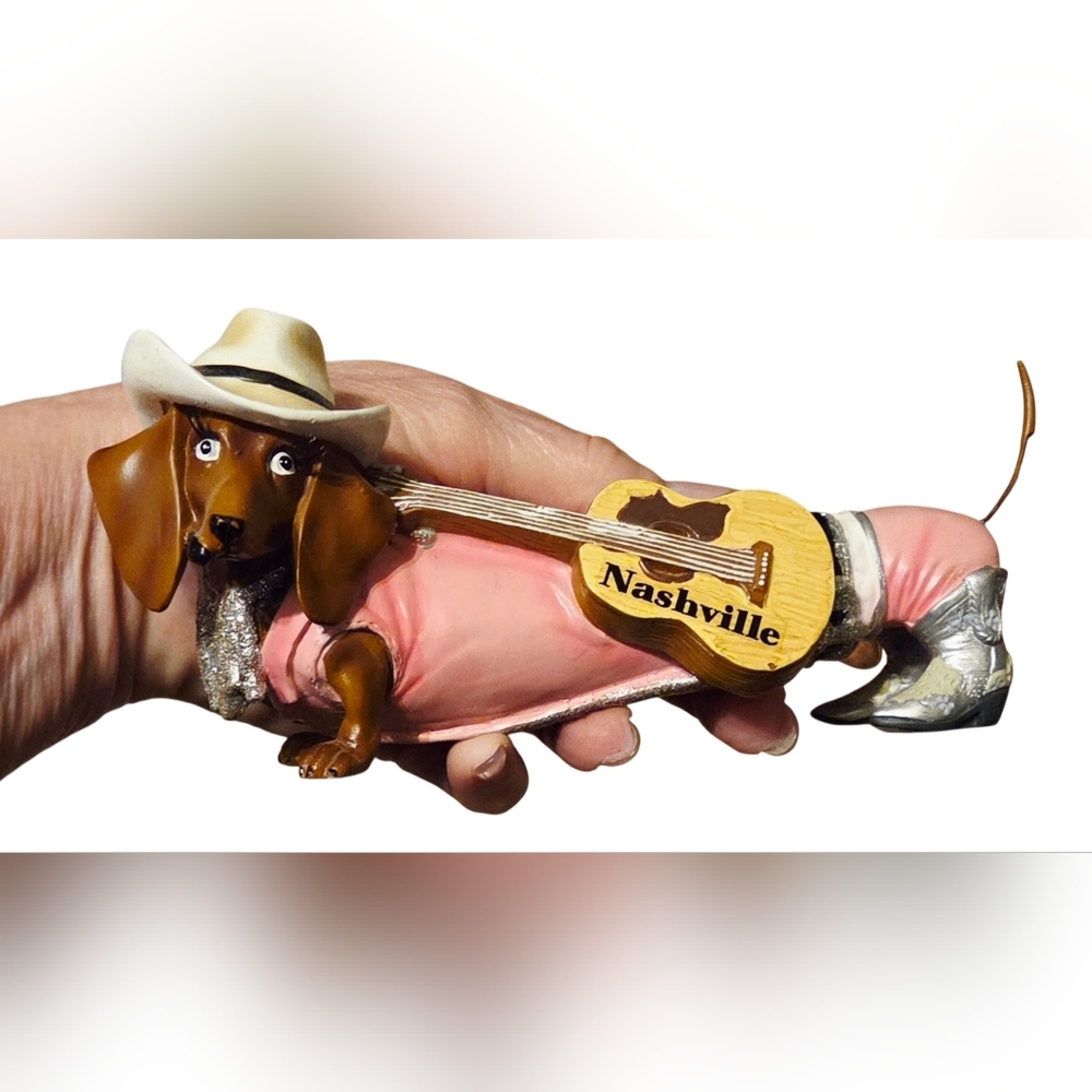 Hot Diggity Dog" Dachshund Westland Giftware Country Singer See Details Below